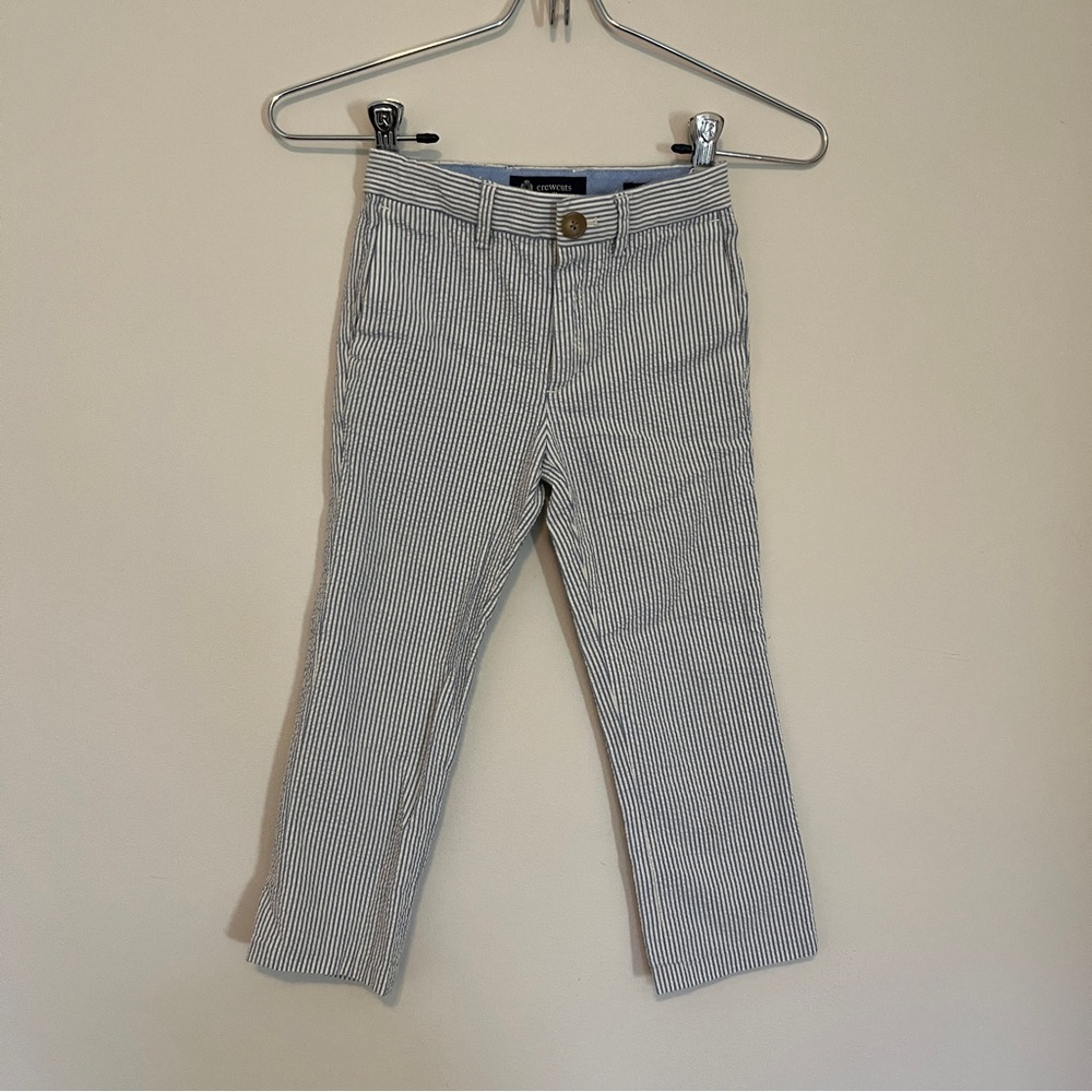 Crewcuts seersucker pants, size 4